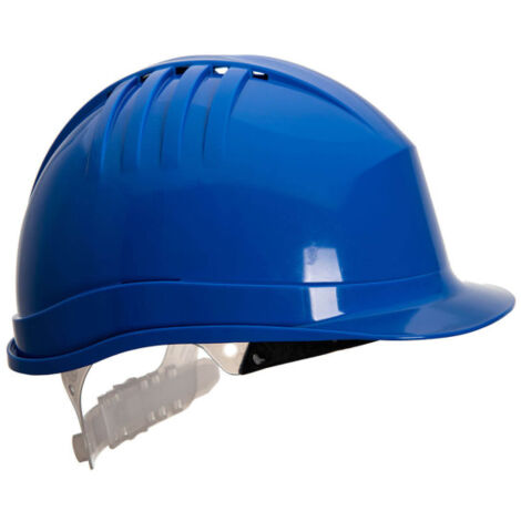 Casco de seguridad industrial de 6 puntos Expertline (regleta) PS60  Azulina