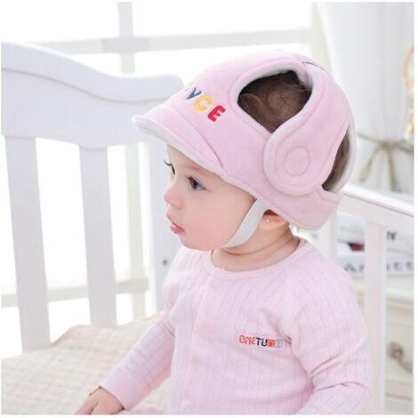 Casco de seguridad para niños, cojín de protección para la cabeza anticolisión de 360° con correas ajustables, transpirable