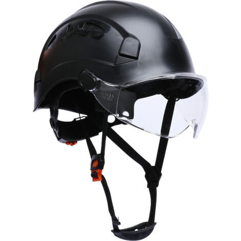Casco de seguridad ventilado y ajustable con visera, casco de trabajo, casco de protección, casco de construcción
