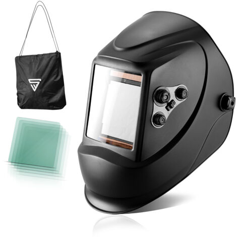 Casco de soldador STAHLWERK ST-900X careta de soldadura totalmente automática, incluye 5 lentes de sustitución, 7 años de garantía en el filtro