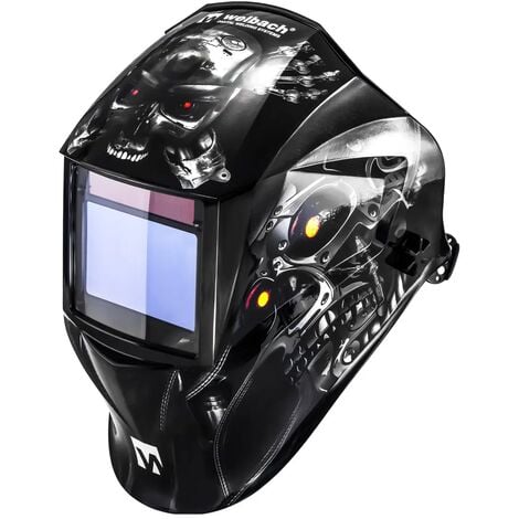 Casco De Soldar Automatico 97X62Mm Mascara De Soldadura Mig Mag Wig Plasma Tig - Negro, Marrón