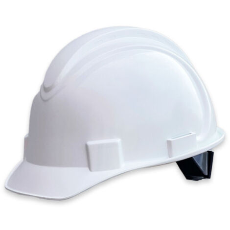 Casco de visera corta Honeywell blanco y amarillo NSB10001E  Blanco