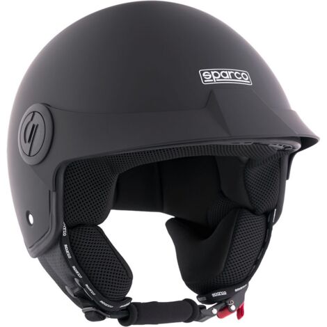 Casco Demi-Jet con Peak per moto Sparco con calotta in ABS Taglia XL