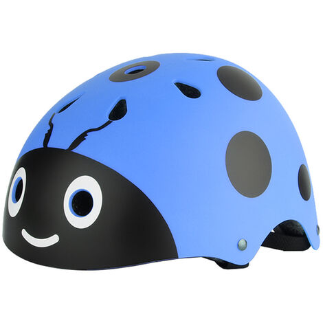 Casco di sicurezza regolabile bambini ragazzi ragazze carino coccinella casco di sicurezza bambino Skateboard ciclismo Skateboard cappello protettivo sicuro,Blue,CHINA