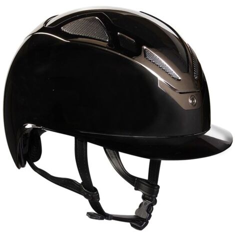Casco equitazione Suomy apex chrome black glossy: 61 cm, Nero