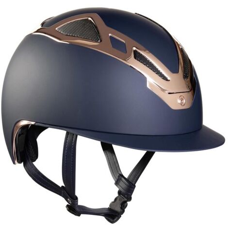 Casco equitazione Suomy apex chrome blu matt/rose gold: 54 cm, Blu /rose gold