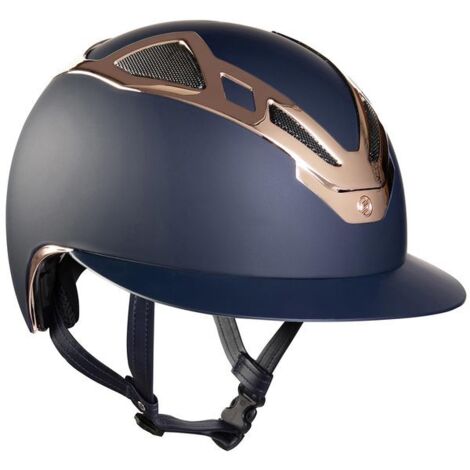 Casco equitazione Suomy apex chrome lady blu matt/rose gold: 57 cm, Blu /rose gold