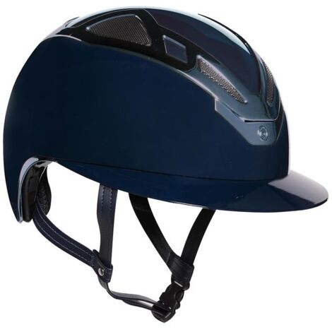 Casco equitazione Suomy apex chrome lady blu navy glossy: 53 cm, Blu