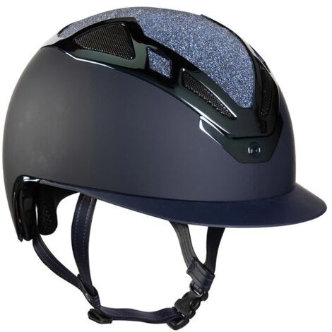 Casco equitazione Suomy apex swarovski blue navy: 55 cm, Blu
