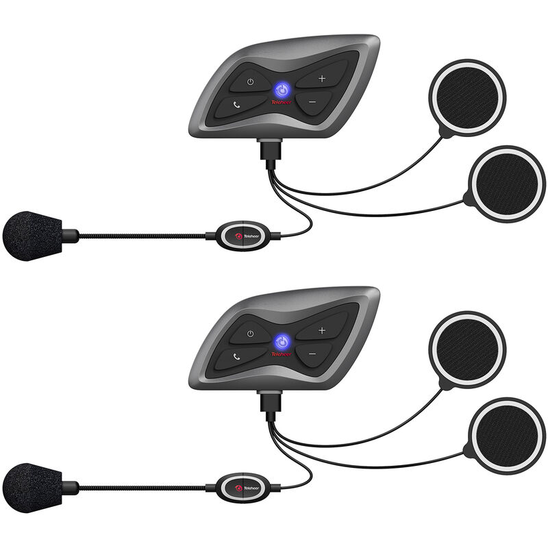 Casco moto Teleheer T6 Plus Auricolare Bluetooth