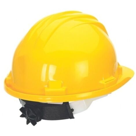 Casco Obra Ajustable Amarillo Arnes Cabeza Climax