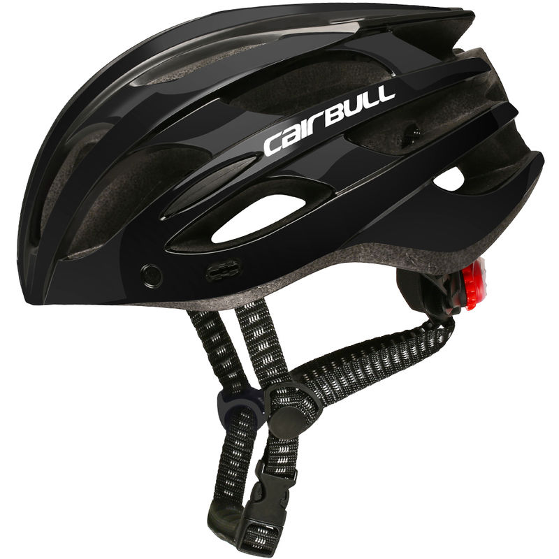 

Casco para bicicleta, con gafas de seguridad extraibles con visera, negro