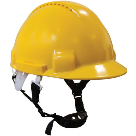 Casco para trabajos en altura, arnés de 67 puntos Monterosa PW97  amarillo