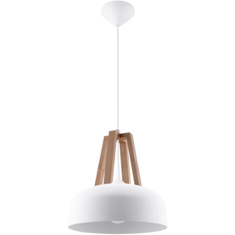 CASCO pendant lamp white/natural wood