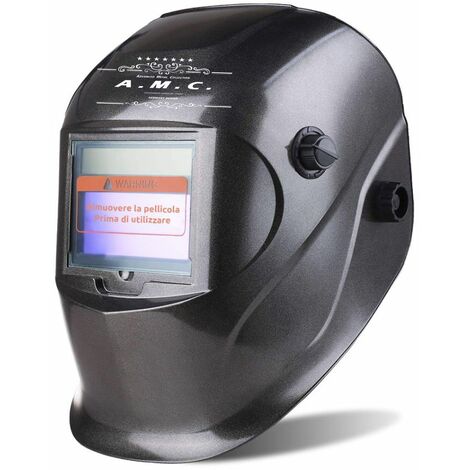 Casco per saldatore professionista 16 livelli UV, oscuramento variabile Din 9/13