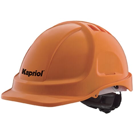 CASCO PROFESSIONALE DA CANTIERE ELMETTO IN ABS ANTIURTO EN397 ARANCIO KAPRIOL