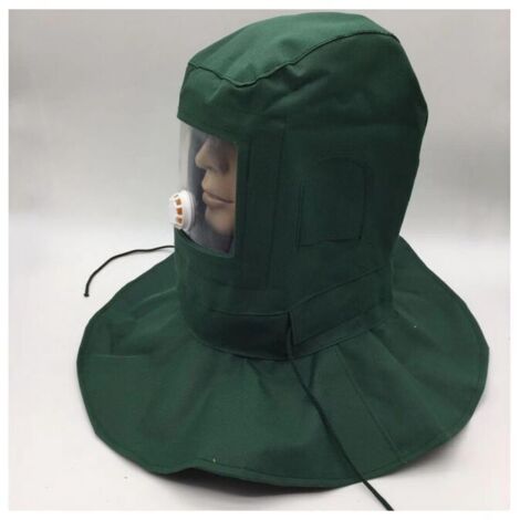 Casco protector, a prueba de viento, a prueba de polvo, máscara para chorro de arena, chorro de arena