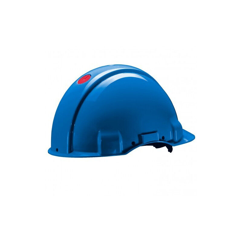 

Casco S/ventilación DIELÉCTRICO 1000V arnés ruleta y banda sudor piel | Azul