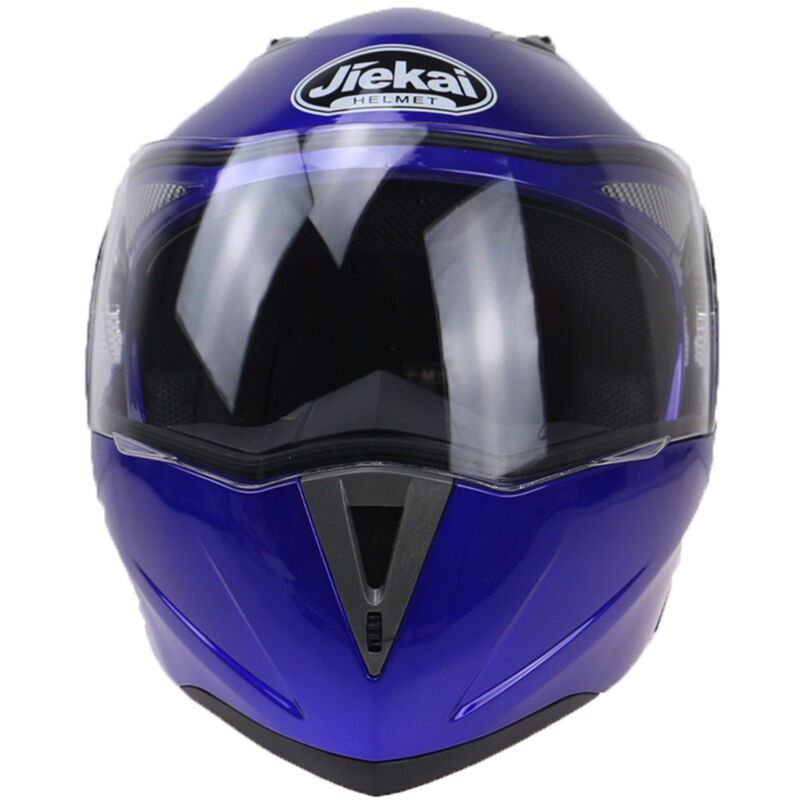 

Cascos de moto Ciclo de motor de doble visera seguro Casco de moto,Azul y L