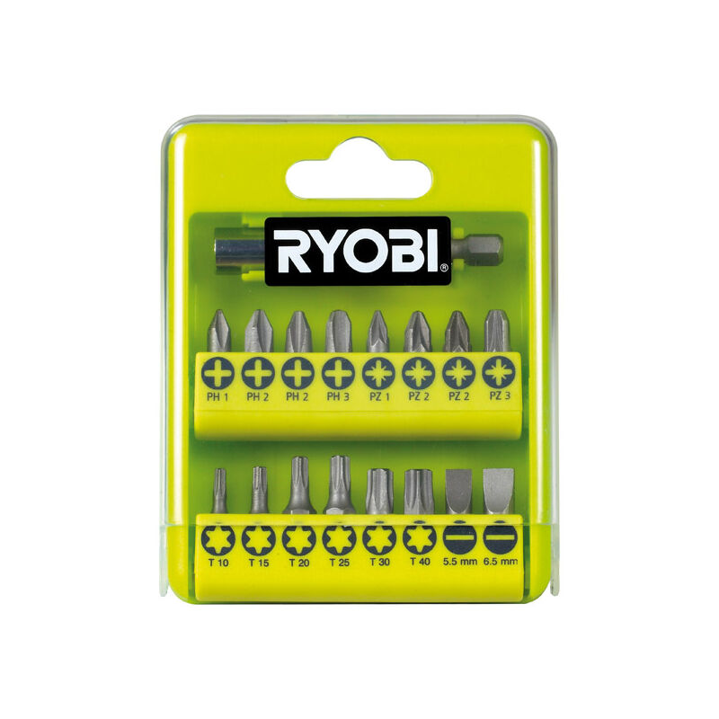 17 Piece Screwdriver Bit Set RAK17SD - Ryobi