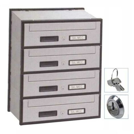 Casellario Oriz 4P Acc Silver 4B1-501 Silmec