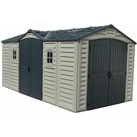 CASETA COBERTIZO PVC JARDIN APEX PRO PLUS 10.5 X 8 DURAMAX