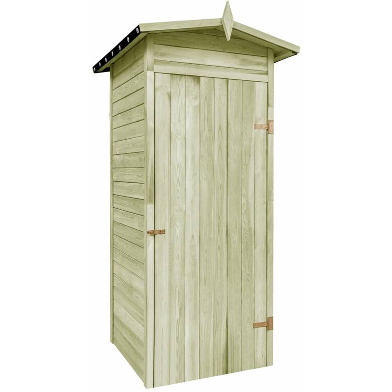 

Caseta de almacenaje de jardín madera de pino 100x100x210 cm