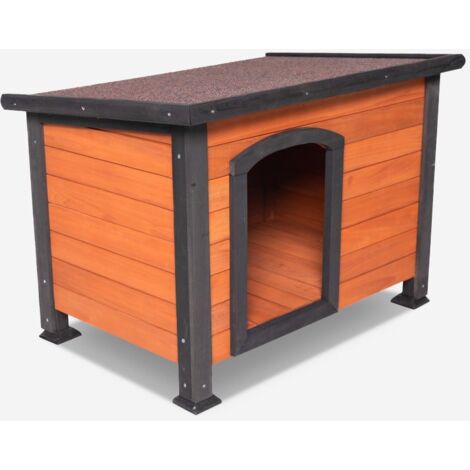 BELLA PET Caseta de exterior de madera para perros de tamaño grande 116x84x84 cm Nicky