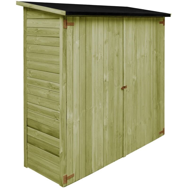 

Caseta de herramientas de jardín madera de pino 182x76x175 cm