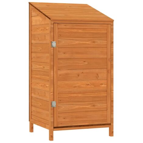 Caseta de jardín 55 x 52 x 112 cm madera maciza de abeto marrón 020044050