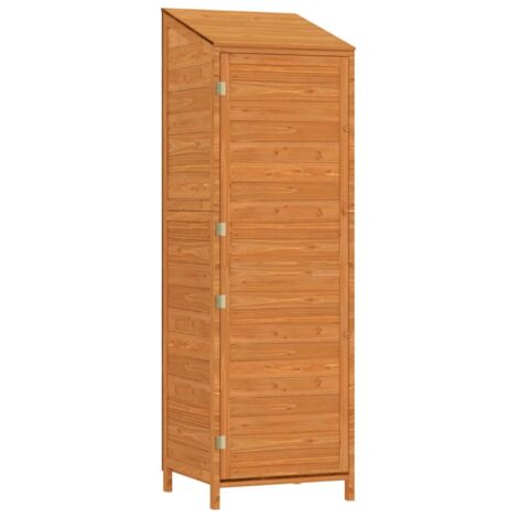 Caseta de jardín 55 x 52 x 1745 cm madera maciza de abeto marrón 020044054