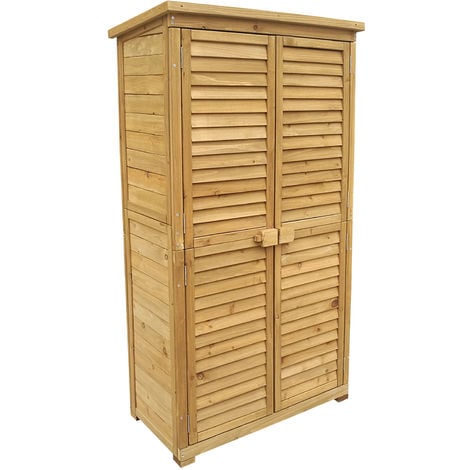 Armario De Jardín Gardiun Tavira 94x39x167 Cm En Pvc Con 3 Puertas, 3  Baldas Regulables Y Escobero, Uso Interior Y Exterior con Ofertas en  Carrefour