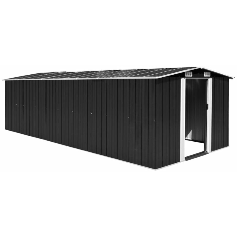 

BHD - Caseta de jardín de metal antracita 257x580x181 cm