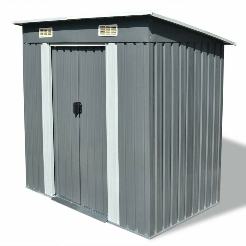 

Happyshopping - Caseta de jardin de metal gris