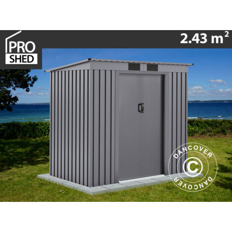 Caseta de jardín ProShed®, 2,01x1,21x1,76m, 2,43m², Aluminio Gris