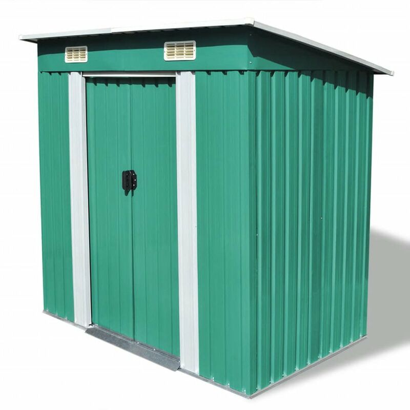 

Happyshopping - Caseta de jardin verde metal