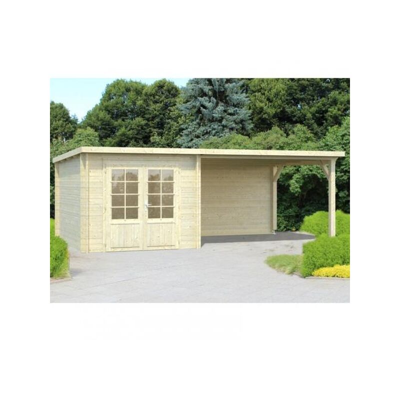 

Caseta de madera Ella 6,9+8,2 m2 28mm - Palmako