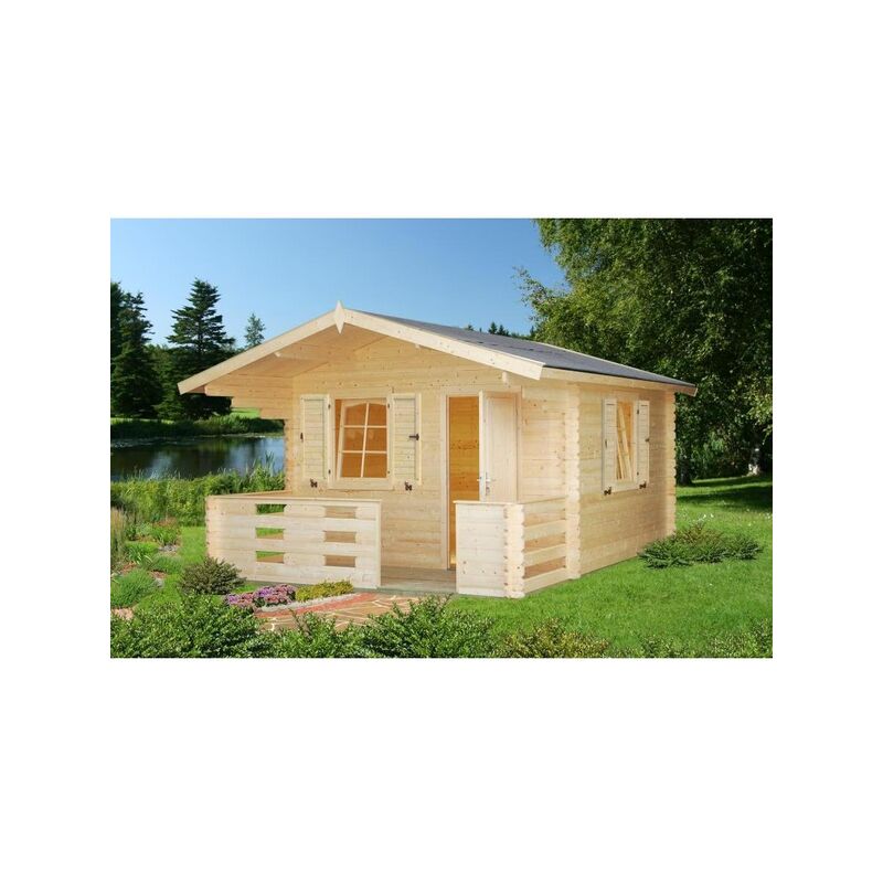 

Caseta de madera Sylvi 10,4 + 4,2 m²