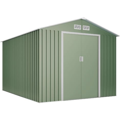Caseta de metal Wasabi Light Green hasta 7,86 m2 - Garantía 10 años