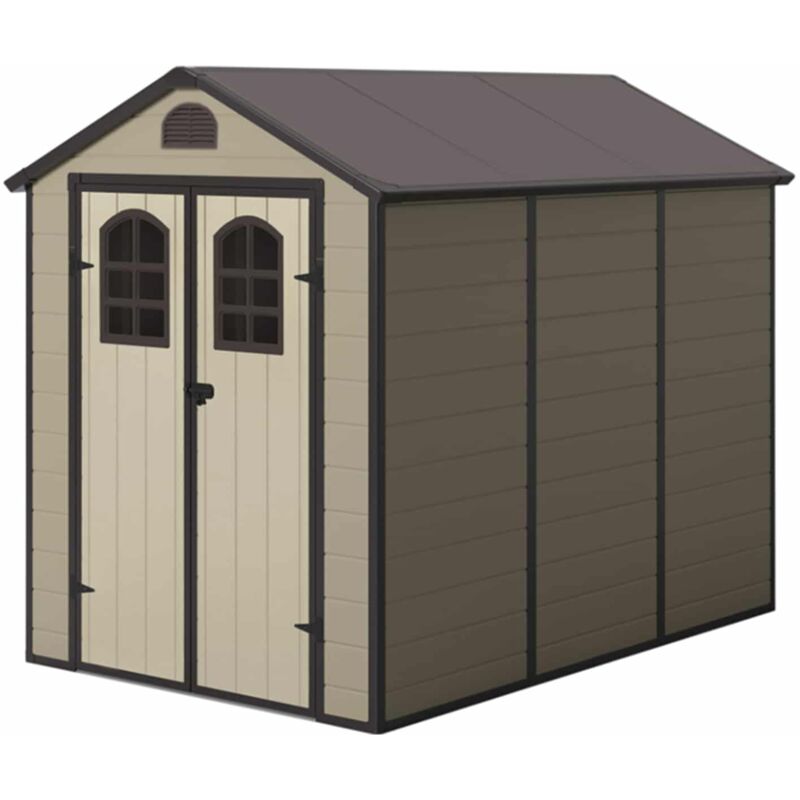 

Caseta de Resina Gardiun Alessia B - 5,23 m² 278x188x225 cm con Suelo y Ventanas Beige - KSP38192