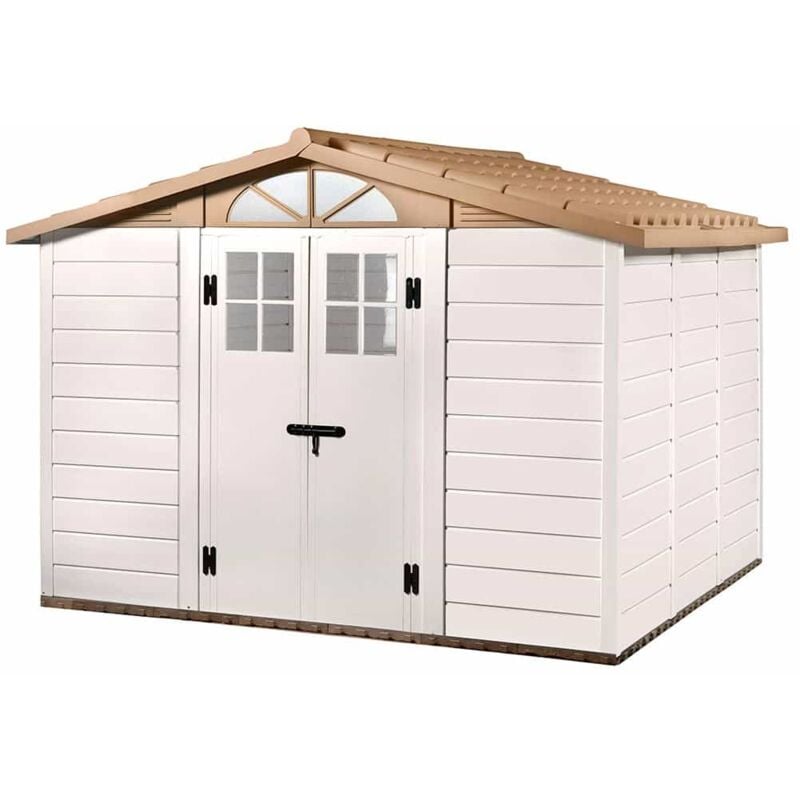 

Caseta de Resina Gardiun Tuscany Evo 280 8 m² 261x309x225 cm Blanco/Beige - KSP38250