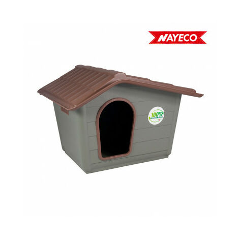 Mini chenil écologique 100% matériau recyclé avec double grille de ventilation 60x50x41cm