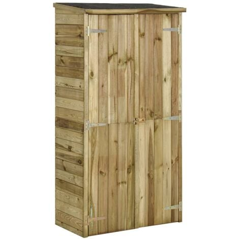 Gadwall armario de jardín terraza de almacenamiento de madera 69x43x88 cm