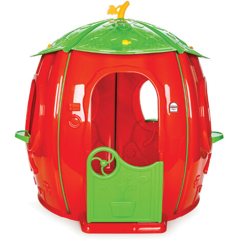 PURLINE Caseta infantil de plástico con forma de fresa STRAWBERRY HOUSE