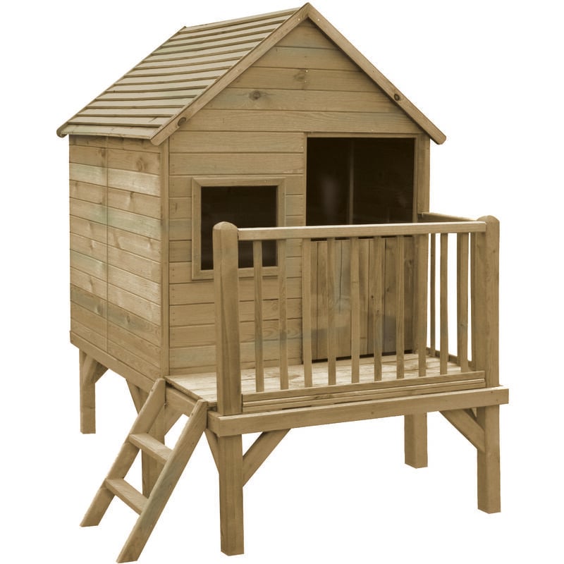 

Soulet - Caseta infantil de madera tratada elevada sobre pilotes - Winny