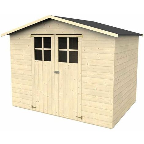 Caseta jardín Lodum. (12 mm, 242 x 182 cm, 4,42 m²)
