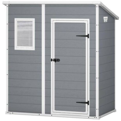 Caseta de jardín de resina "Premium 64SP" - 2m² - 183 x 113 x 201 cm - Monopente