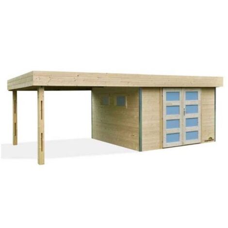 Caseta LOUNJ con porche 600 x 300 x 237,5 cm