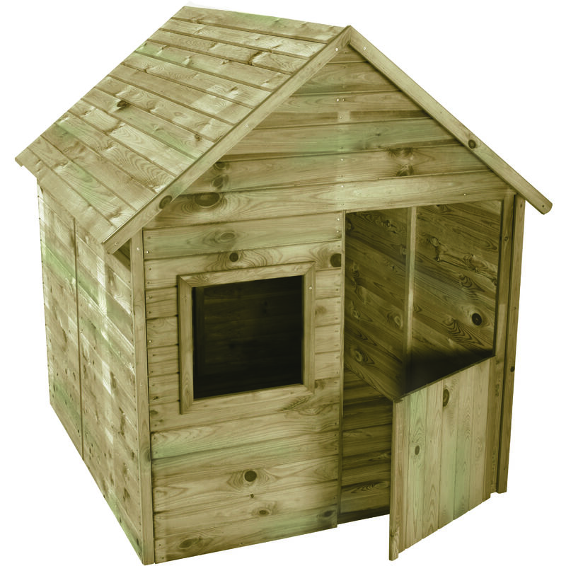 

Soulet - Caseta infantil de madera tratada con suelo y puerta - Marina