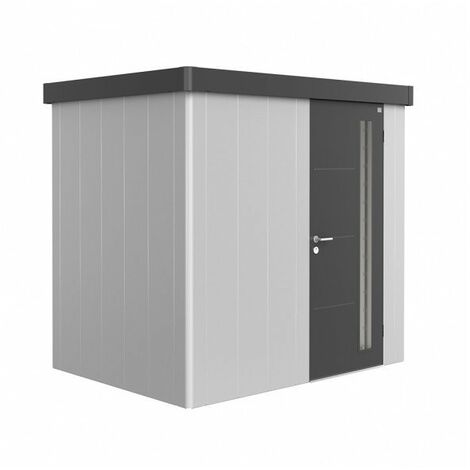 CASETA METALICA BIOHORT NEO 1B JARDIN COLOR PLATA METALICA